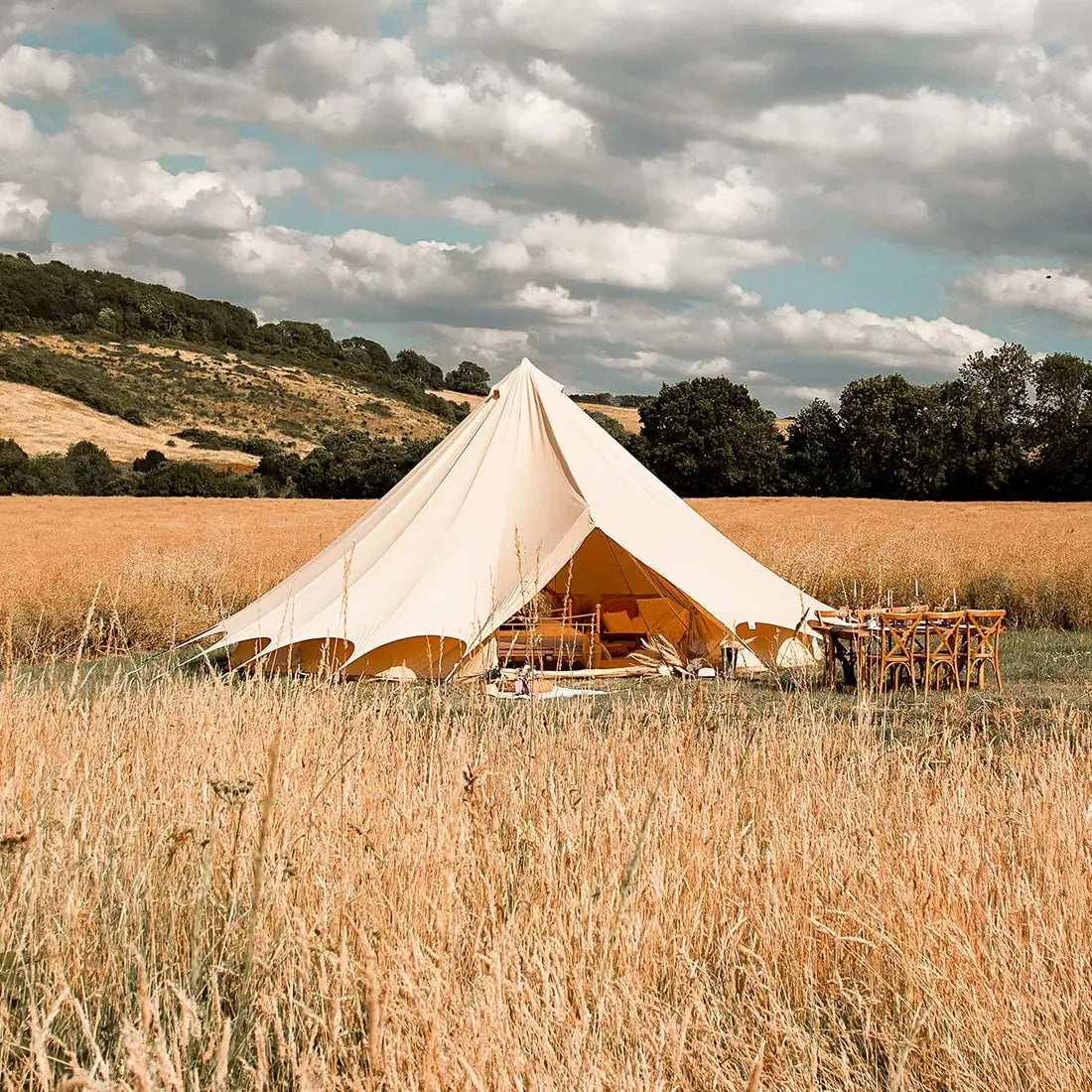 bell tent plus tent glamping boutique camping canvas tipi