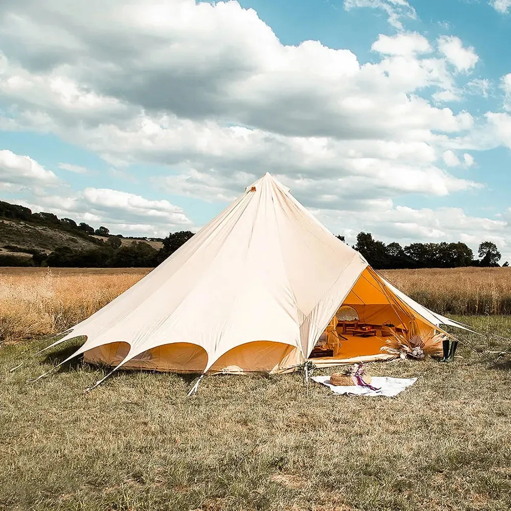 bell tent plus tent glamping boutique camping canvas tipi