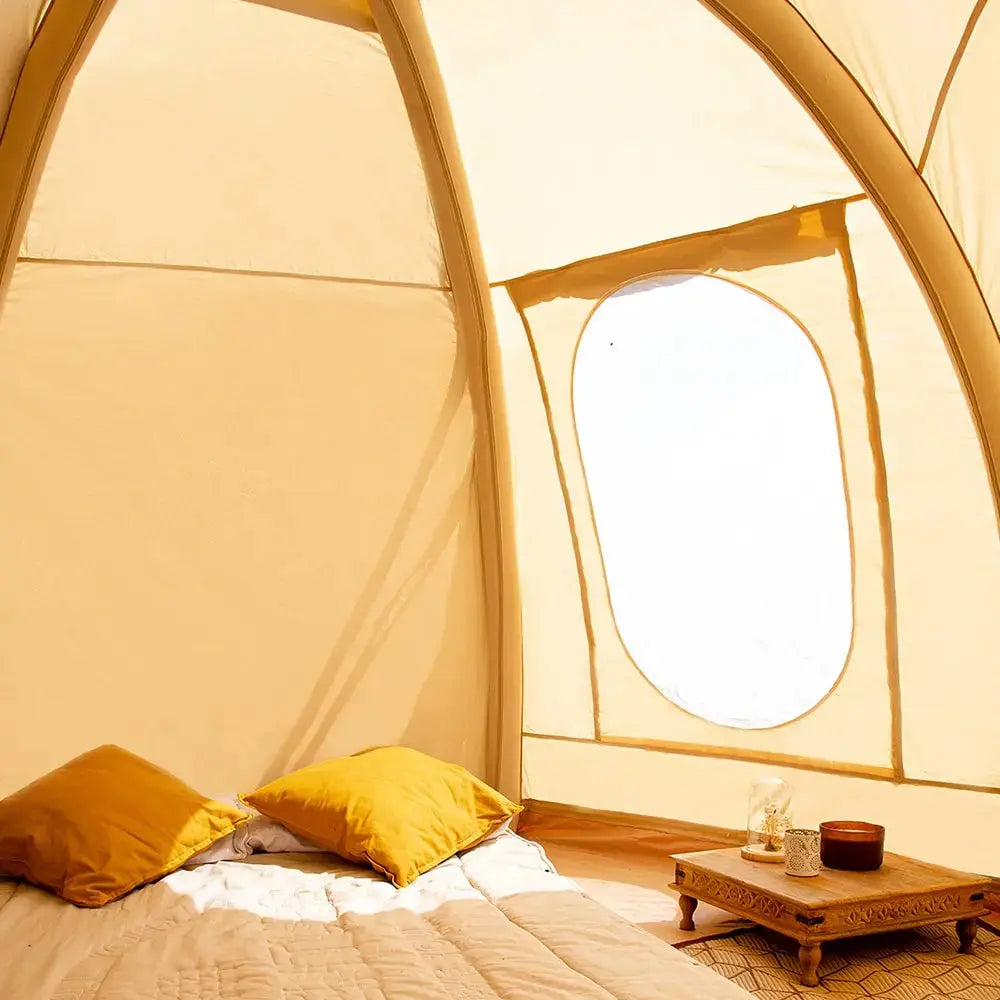 inflatable air tent dome nova canvas glamping boutique camping bell tent yurt