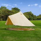 beige classic glamping bell tent boutique camping tipi boho