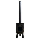 glamping wood burning stove boutique camping cabin shepards outbacker
