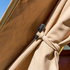 5M Classic Bell Tent 100% Cotton 285GSM Double Door - Coffee - Boutique Camping bell Tents
