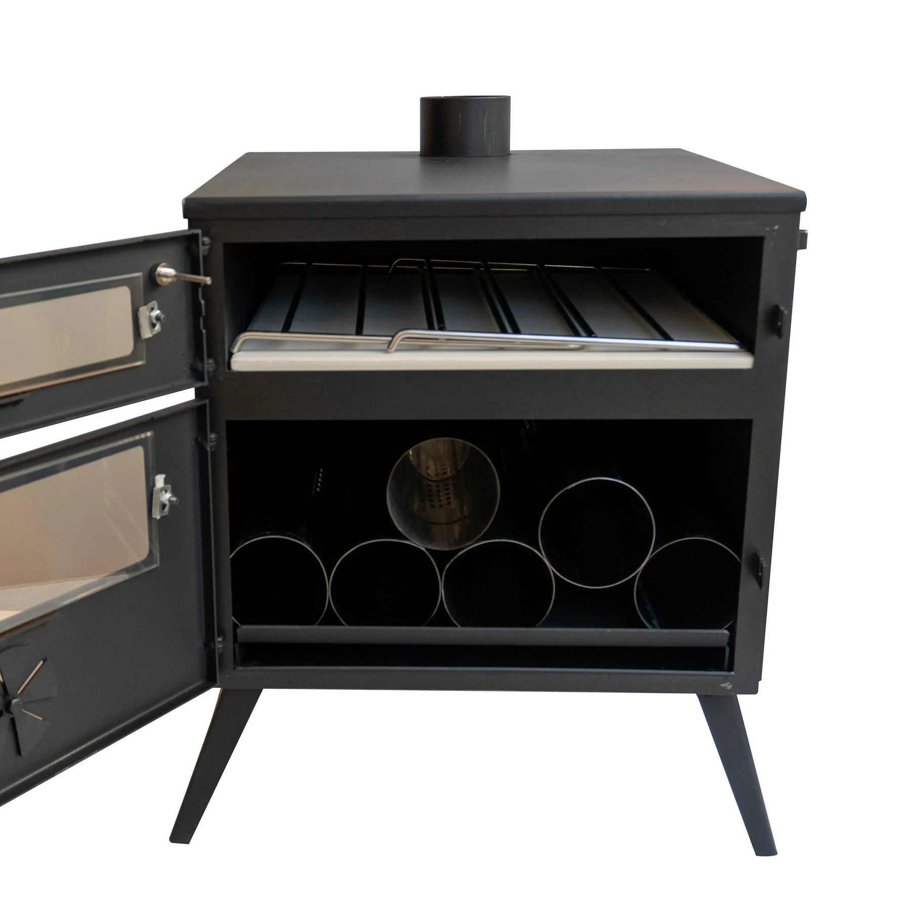 pizza oven wood burning stove glamping boutique camping tent glamping