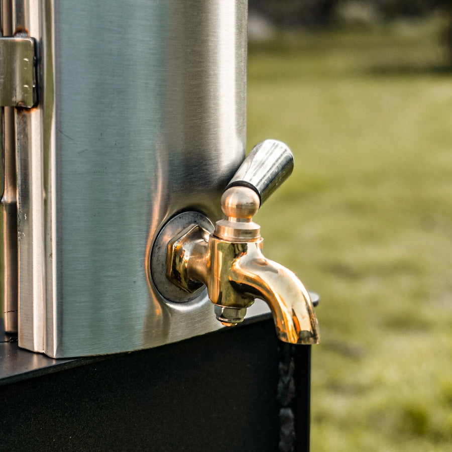 boutique camping wood burning stove accessory kettle water heater glamping