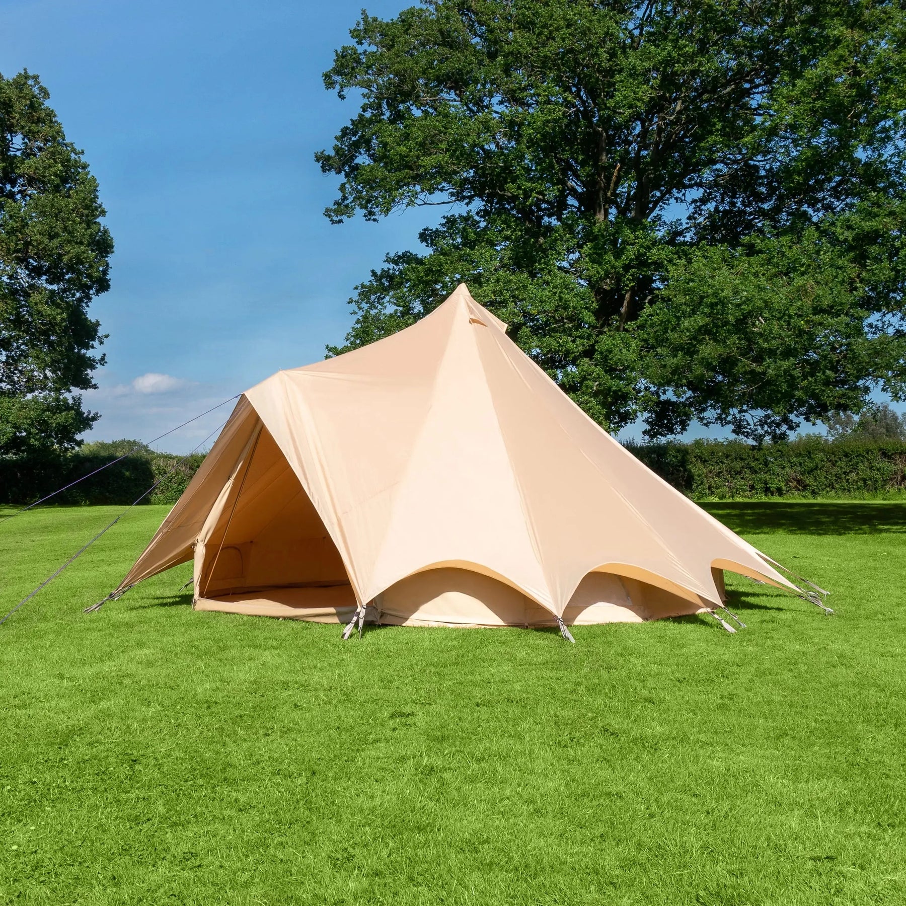 boutique camping bell tent porch curved canopy awning glamping bell tent