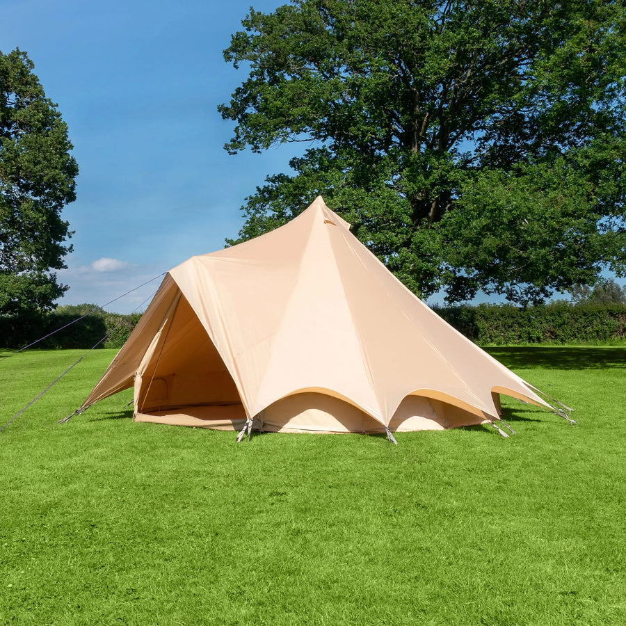 boutique camping bell tent porch curved canopy awning glamping bell tent