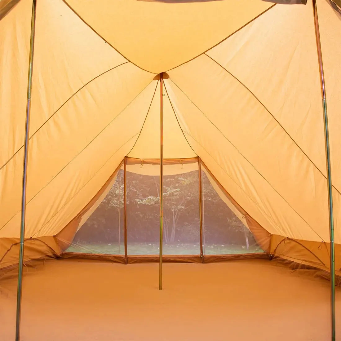 canvas glamping yurt dutch bell tent with awning porch boutique camping
