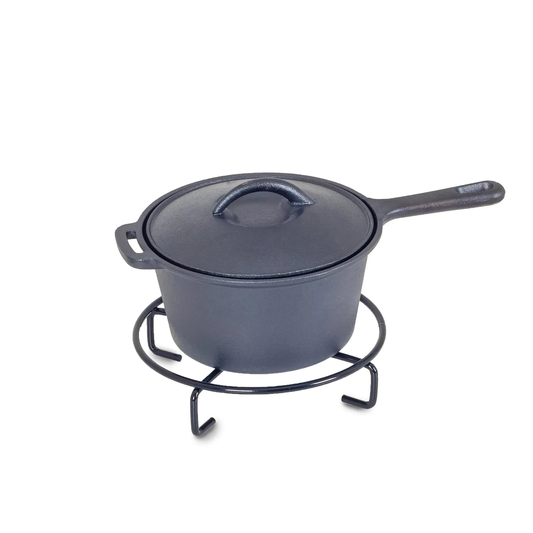 boutique camping cast iron cooking set in box pots and pans