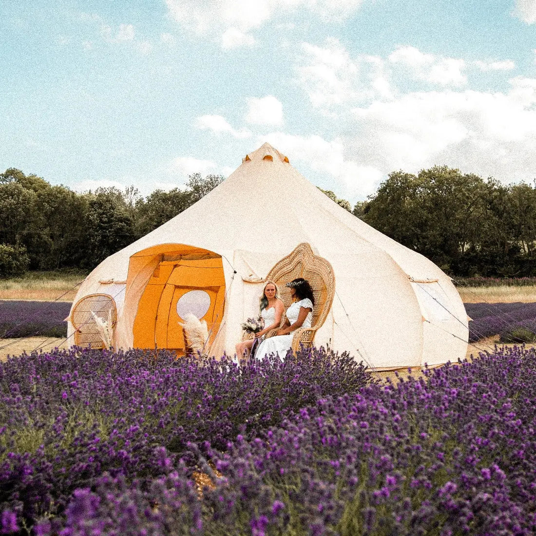 Luna yurt canvas glamping bell tent boutique camping