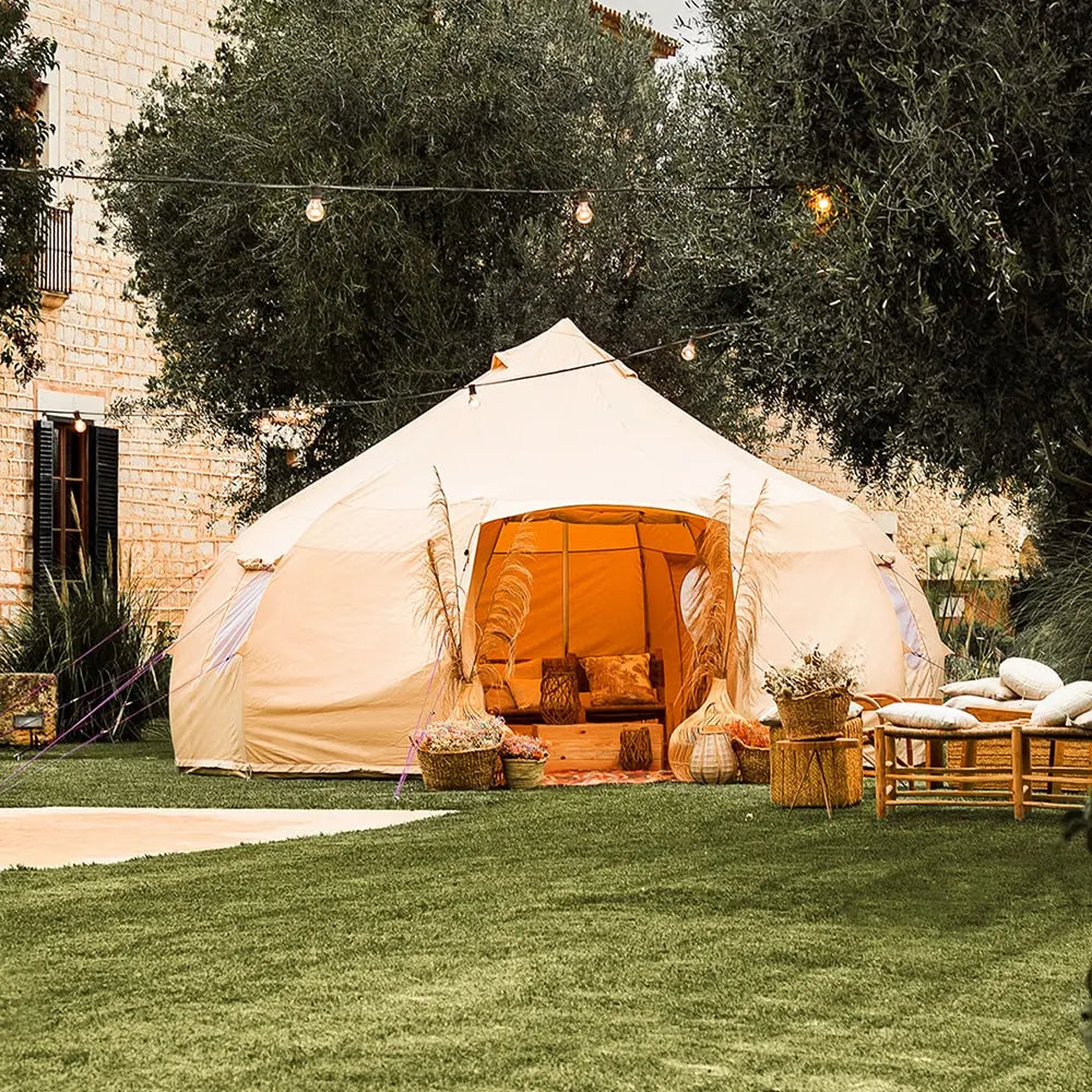 Luna yurt canvas glamping bell tent boutique camping