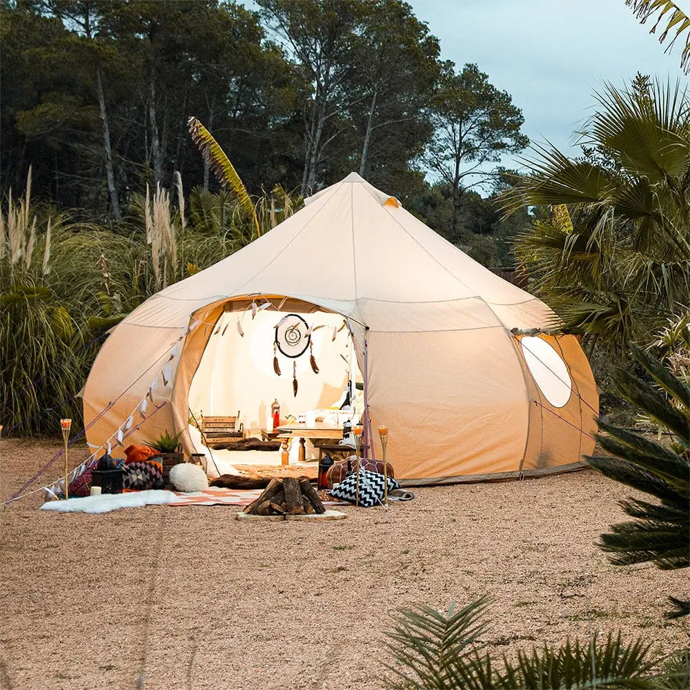 Luna yurt canvas glamping bell tent boutique camping