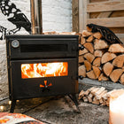 pizza oven wood burning stove glamping boutique camping tent glamping
