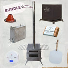 Pizza Oven Plus Wood Burning Stove - Bundle Kit - Boutique Camping  Woodburning Stove