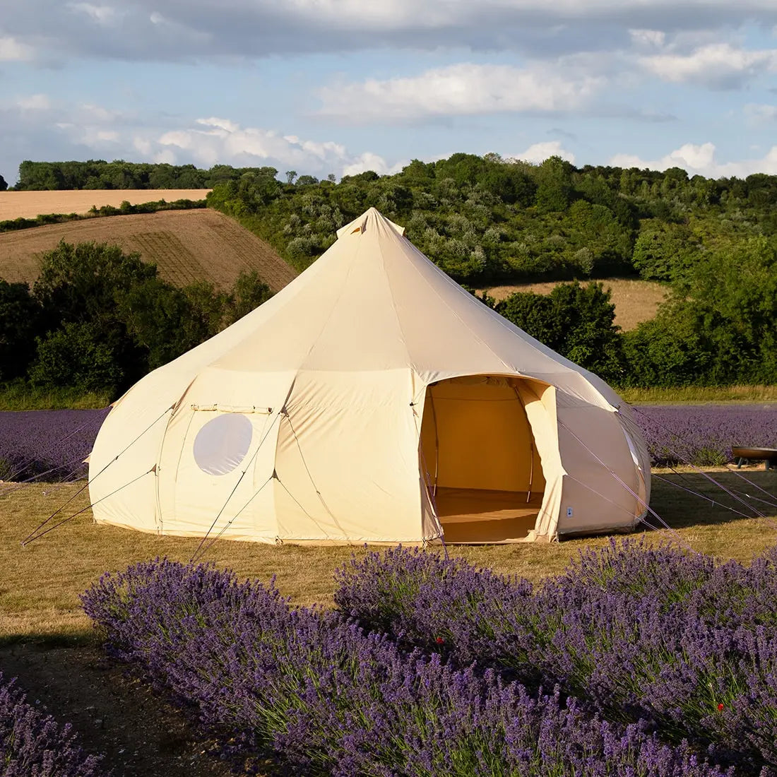 Luna yurt canvas glamping bell tent boutique camping