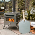 wood pizza oven burning stove boutique camping heater cover bell tent temperature gauge glamping