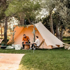 canvas glamping yurt dutch bell tent with awning porch boutique camping