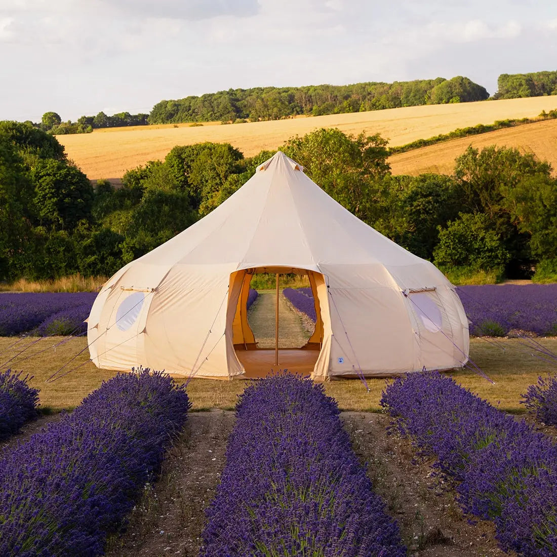 Luna yurt canvas glamping bell tent boutique camping