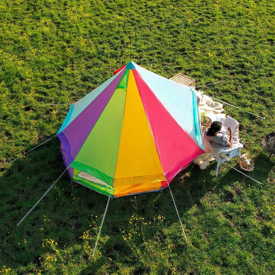 boutique camping CLASSIC CAMPING BELL TENT TIPI GLAMPING CANVAS