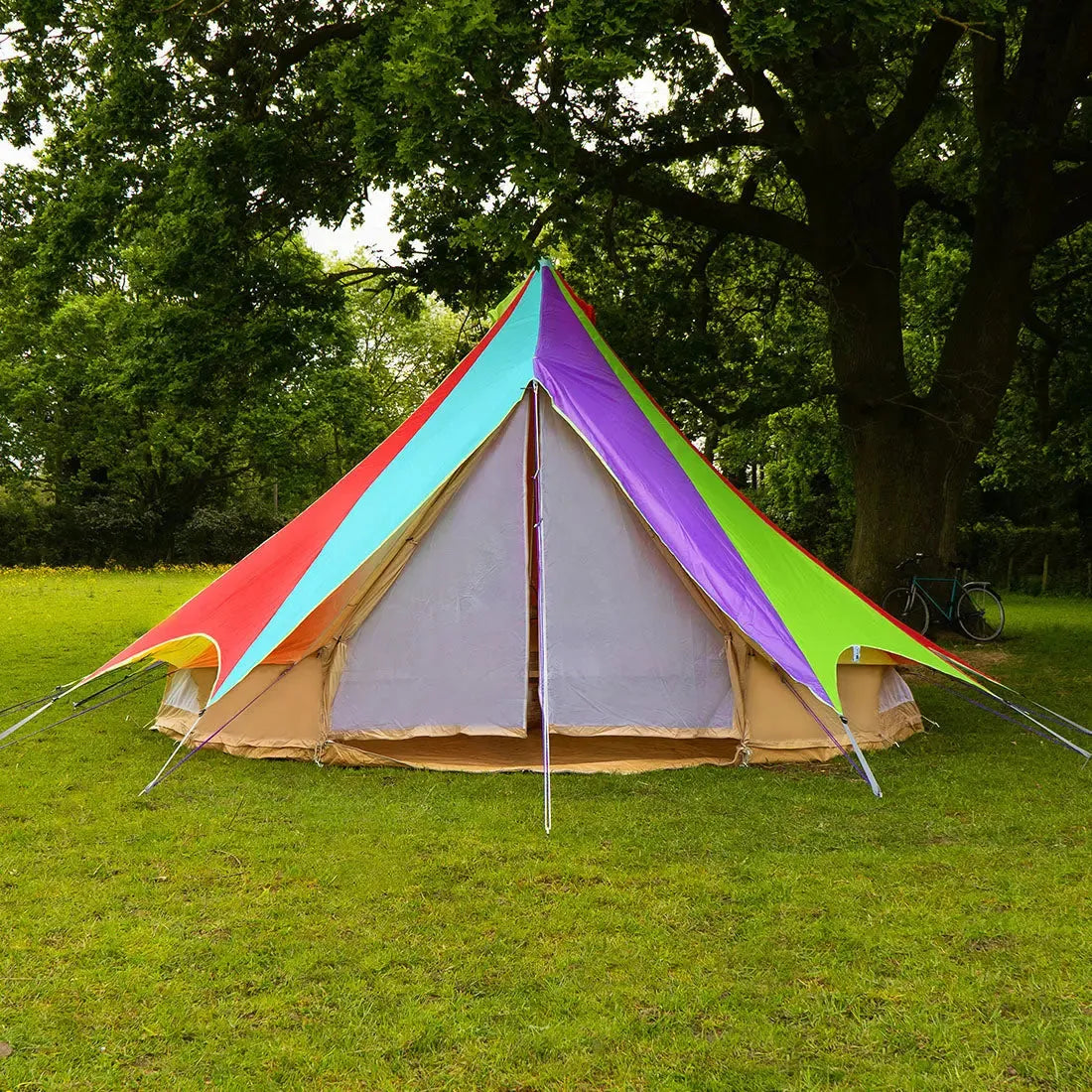 boutique camping bell tent porch curved canopy awning glamping bell tent