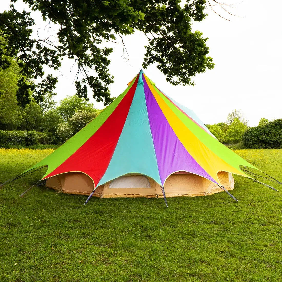 boutique camping bell tent porch curved canopy awning glamping bell tent