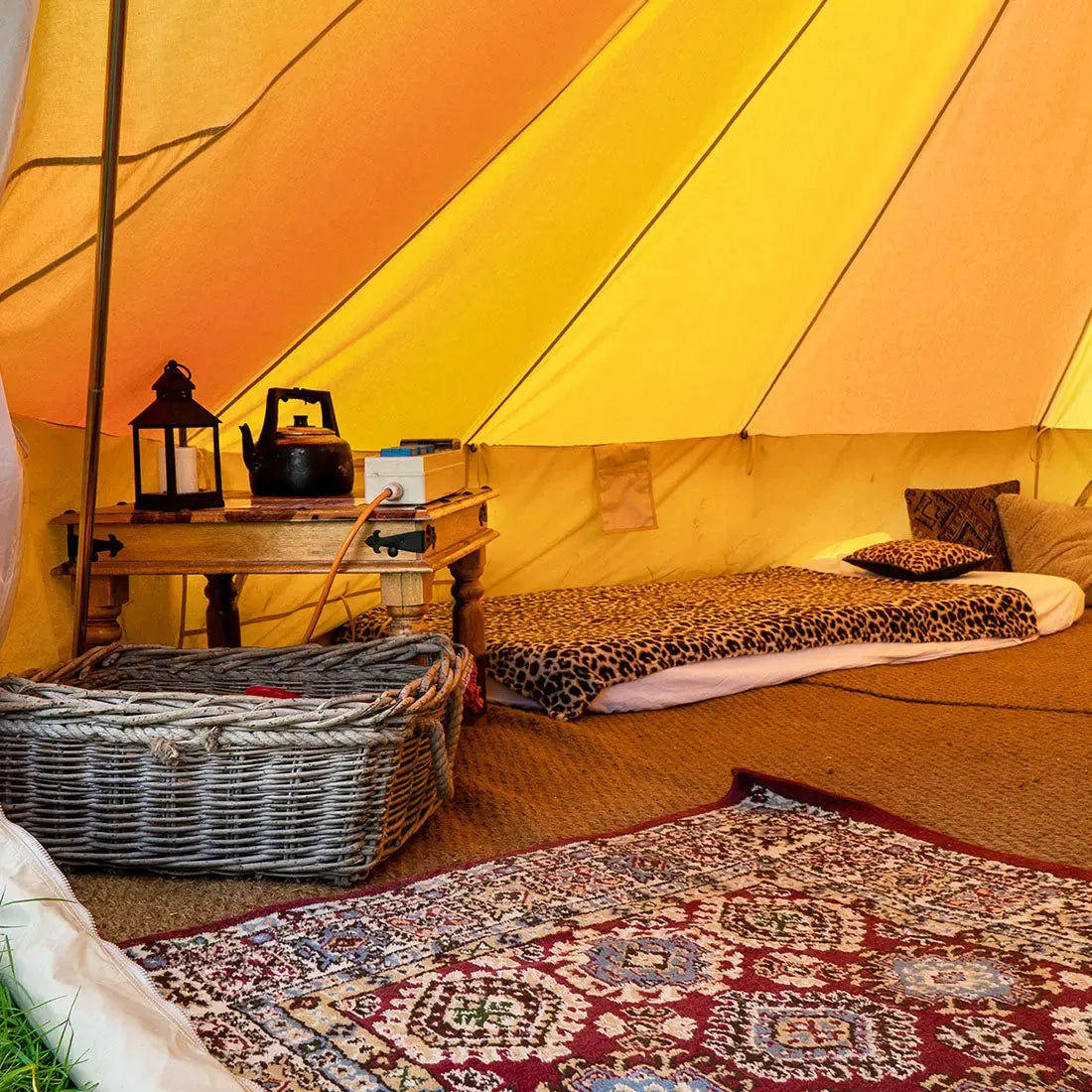 boutique camping bell tent porch curved canopy awning glamping bell tent