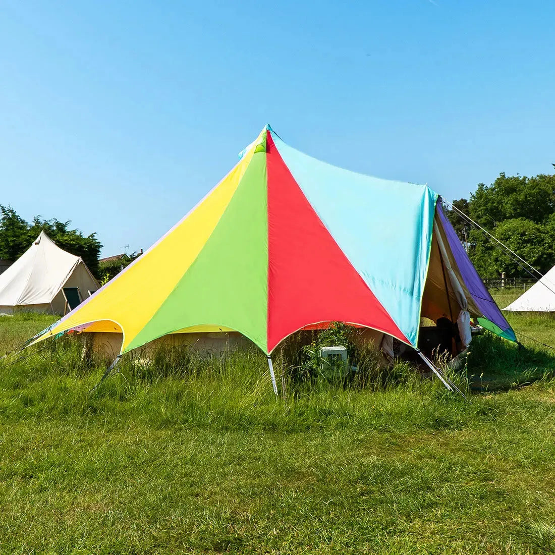 boutique camping bell tent porch curved canopy awning glamping bell tent