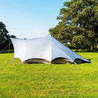 boutique camping bell tent porch curved canopy awning glamping bell tent