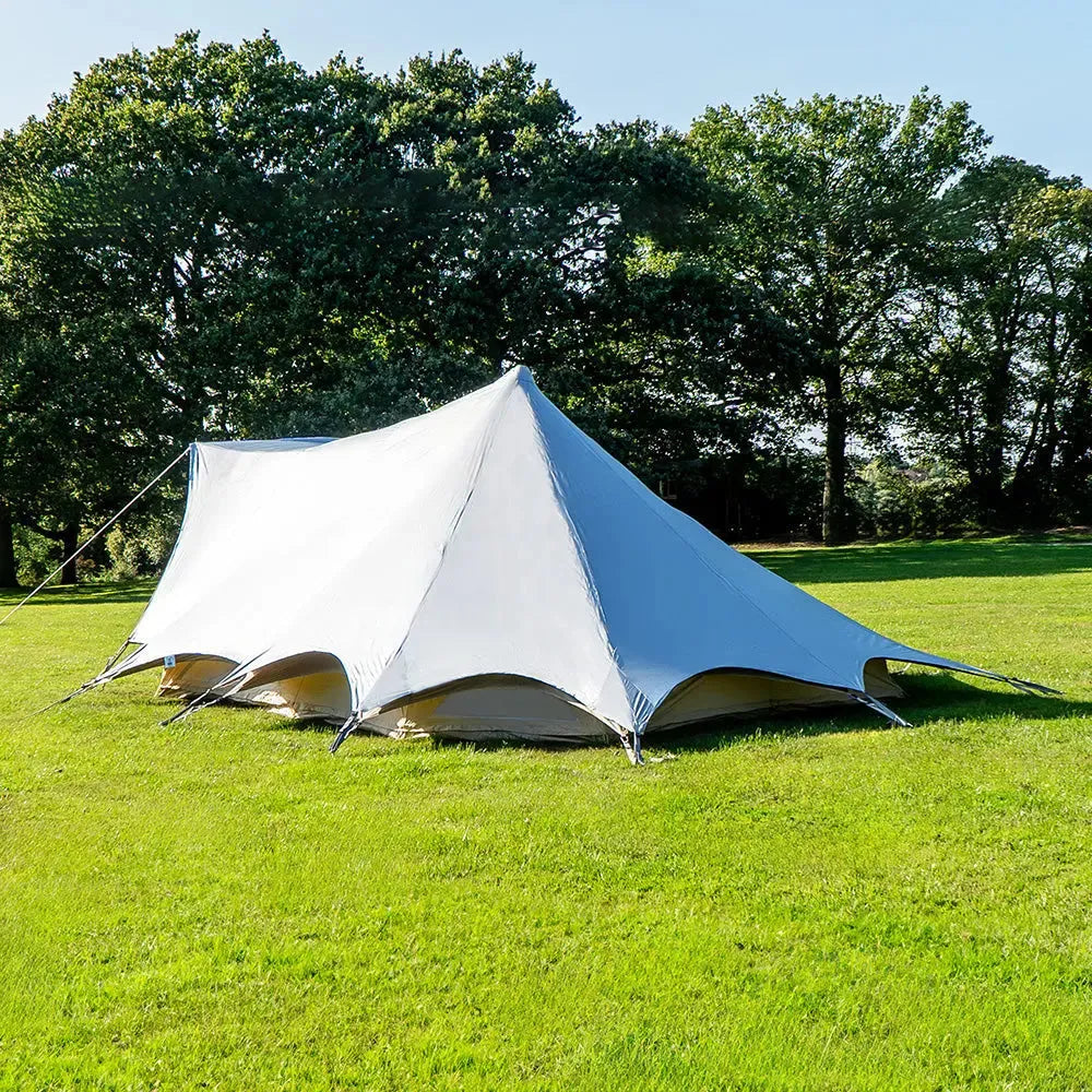 boutique camping bell tent porch curved canopy awning glamping bell tent