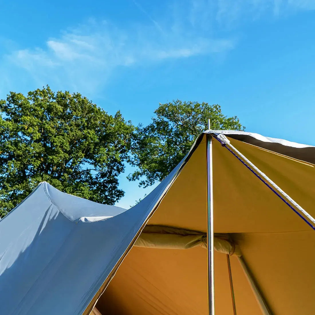 boutique camping bell tent porch curved canopy awning glamping bell tent