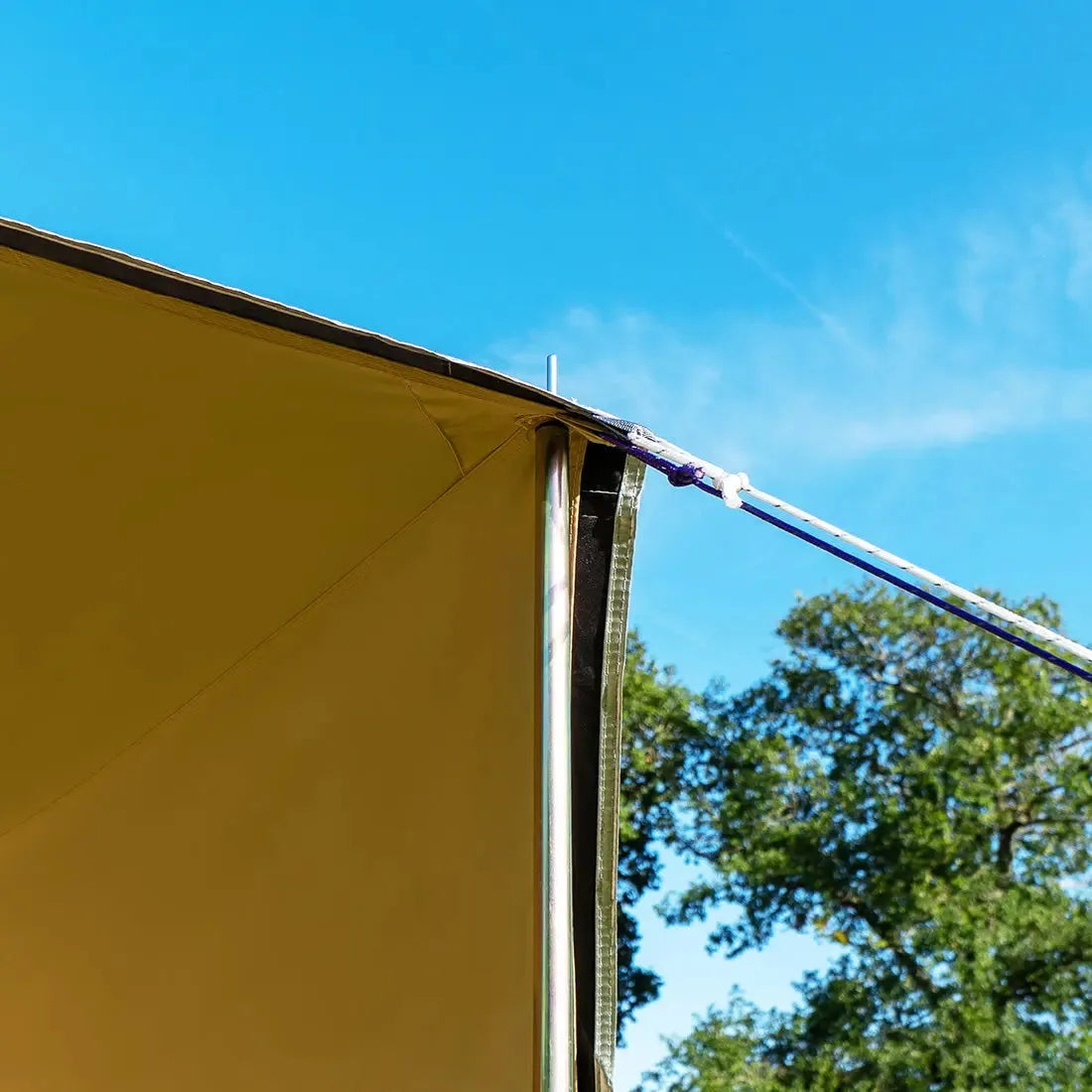 boutique camping bell tent porch curved canopy awning glamping bell tent