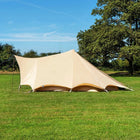 boutique camping bell tent porch curved canopy awning glamping bell tent