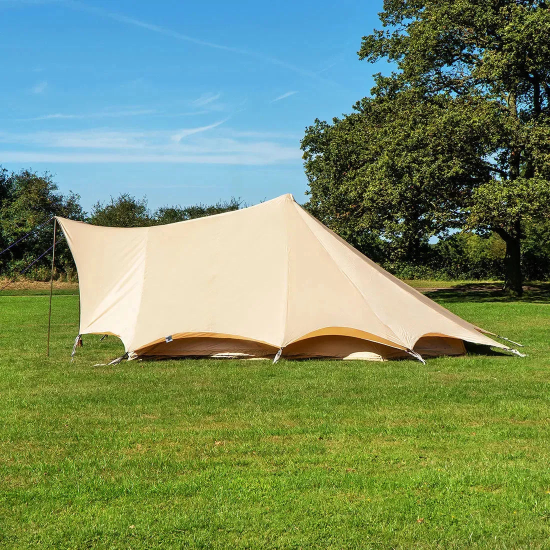 boutique camping bell tent porch curved canopy awning glamping bell tent