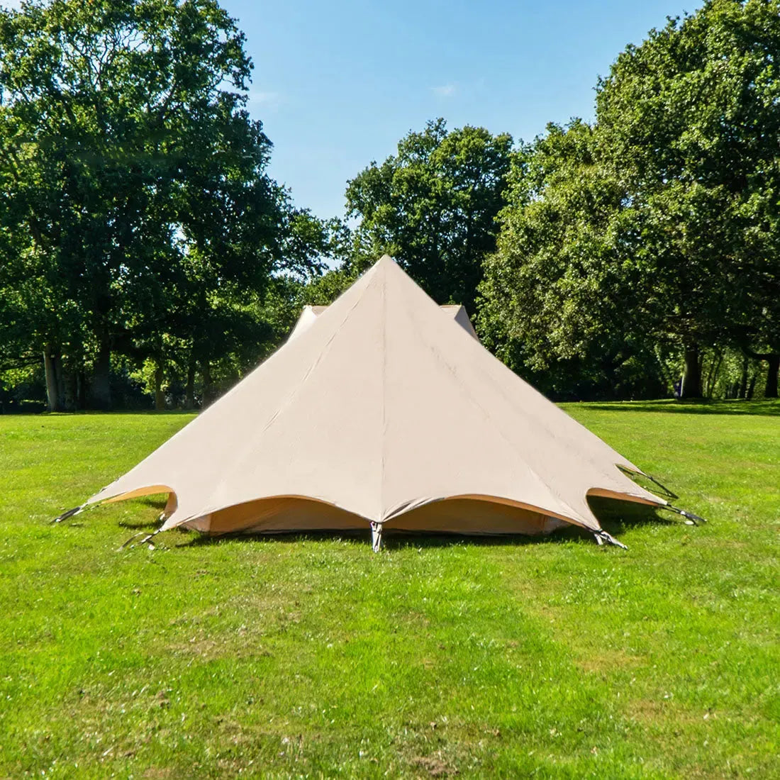 boutique camping bell tent porch curved canopy awning glamping bell tent