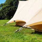 boutique camping bell tent porch curved canopy awning glamping bell tent
