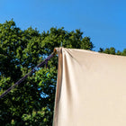 boutique camping bell tent porch curved canopy awning glamping bell tent