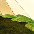 boutique camping bell tent porch curved canopy awning glamping bell tent