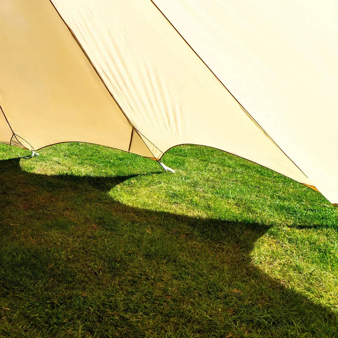 boutique camping bell tent porch curved canopy awning glamping bell tent