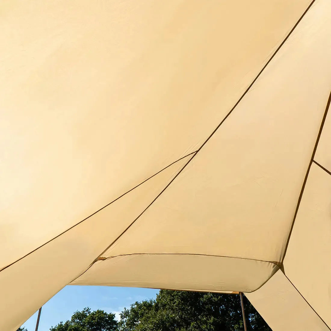 boutique camping bell tent porch curved canopy awning glamping bell tent