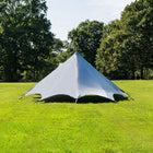 boutique camping bell tent porch curved canopy awning glamping bell tent