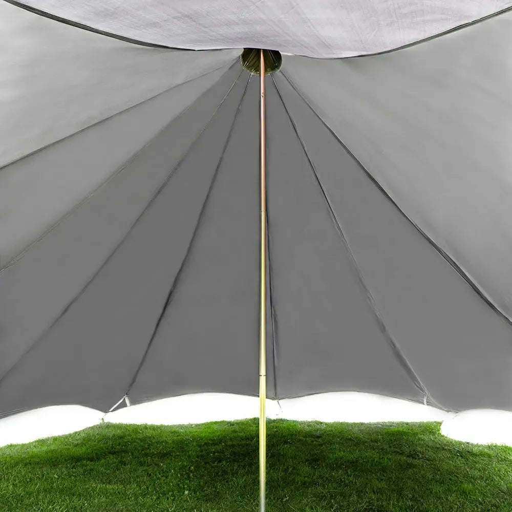 boutique camping bell tent porch curved canopy awning glamping bell tent
