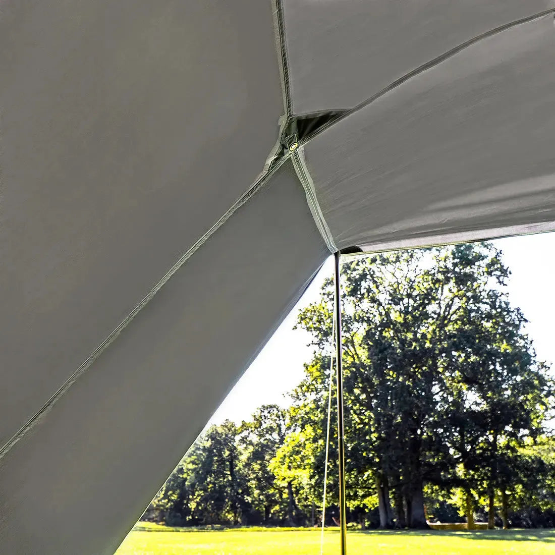 boutique camping bell tent porch curved canopy awning glamping bell tent