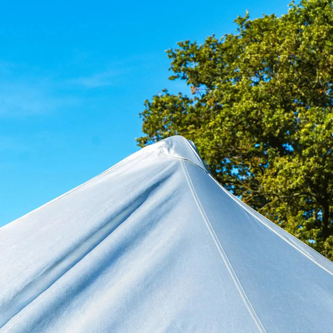 boutique camping bell tent porch curved canopy awning glamping bell tent