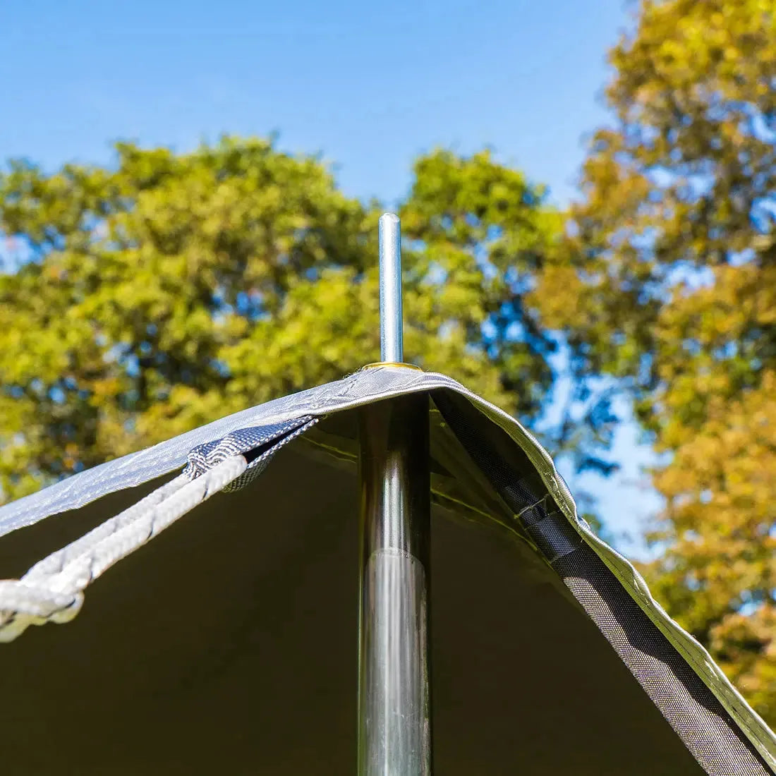 boutique camping bell tent porch curved canopy awning glamping bell tent