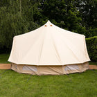 5M Classic Bell Tent 100% Cotton 285GSM Double Door - Coffee - Boutique Camping Tents