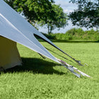 boutique camping bell tent porch curved canopy awning glamping bell tent