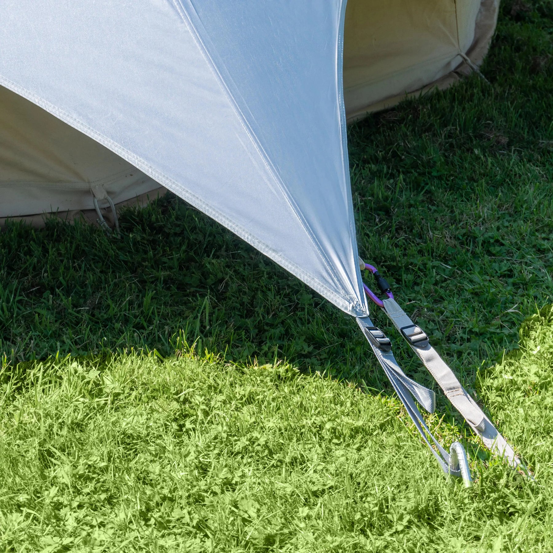 boutique camping bell tent porch curved canopy awning glamping bell tent