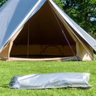 boutique camping bell tent porch curved canopy awning glamping bell tent