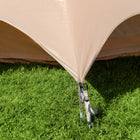 boutique camping bell tent porch curved canopy awning glamping bell tent