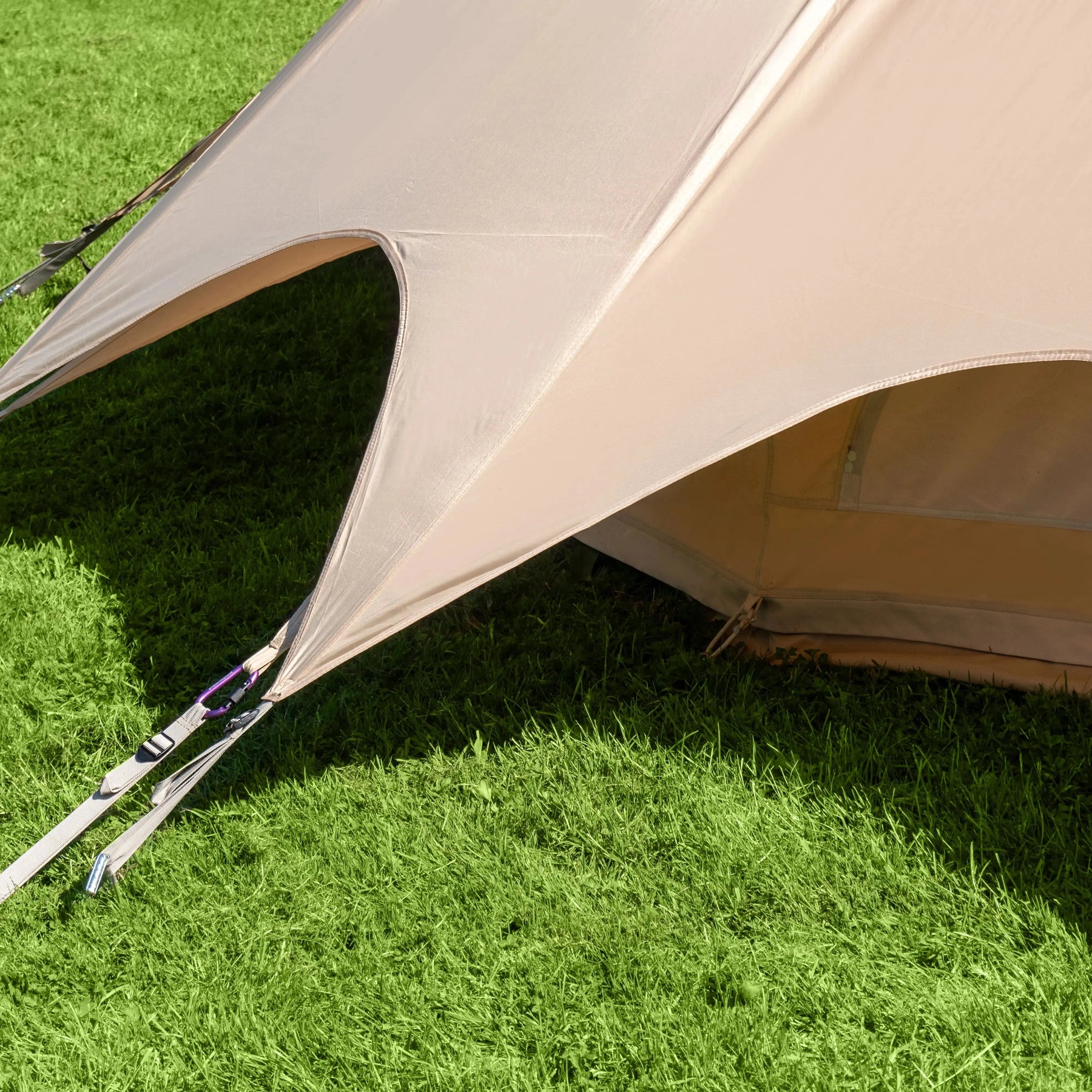 boutique camping bell tent porch curved canopy awning glamping bell tent