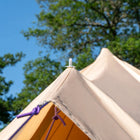 boutique camping bell tent porch curved canopy awning glamping bell tent